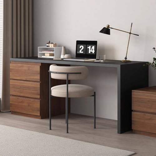 3 cassetti in legno tinta unita scrivania con 7 coloristile