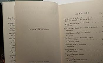 Hardcover Nine One-Act Plays from the Yiddish Book