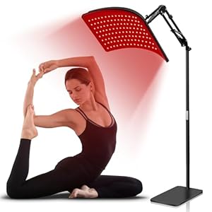 Red Light Therapy for Body, Removable Infrared Light Therapy Panel with Stand 660nm Deed Red Light and 850nm Near Infrared Red Light Therapy for Face at Home Adjustment for Full Body
