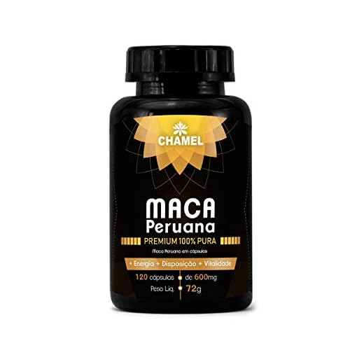 Chamel Maca Peruana Em Cápsulas - 120 Cápsulas De 600Mg
