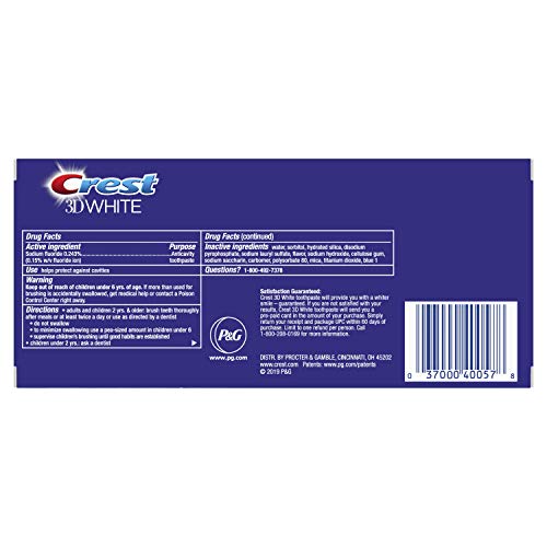Crest 3D White Fluoride Anticavity Toothpaste Arctic Fresh Value Ea , 4.1 Ounce (2-Pack) #TOP1