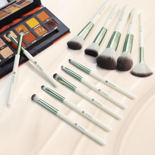 HEYMKGO Makeup Brushes 12PCS Professional Makeup Brush Set Premium Synthetic Foundation Powder Blush Blending Lip Eyeshadow Eyebrow Make Up Brush Kit with Travel Bag HEYMKGO Makeup Brushes 12PCS Professional Makeup Brush Set Premium Synthetic Foundation Powder Blush Blending Lip Eyeshadow Eyebrow Make Up Brush Kit with Travel Bag
