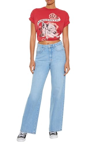 Forever 21 Women's 90s-fit High-Rise Straight Jeans