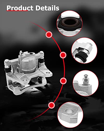 Image of cciyu 18B5046 Rear Brake Caliper With Bracket For Dodge For Nitro 2007-2011,For Jeep For Liberty 2008-2012,For Jeep For Wrangler 2007-2017,For Jeep For Wrangler JK 2018