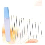 STOBOK 12pcs Needles Stainless Sewing Needles for Knitting Embroidery and Darning Four with Storage Easy Threading for All Crafting Projects