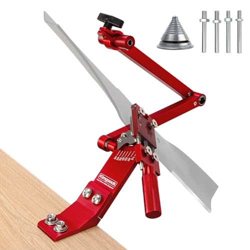 Kimgsoak Lawn Mower Blade Sharpener, Lawnmower Blade Sharpening Tool with Blade Balancer, Blade Sharpner Kit
