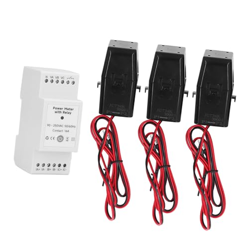 Medidor de Energía WiFi de 3 Fases con Pinza y Relé para Monitoreo de Potencia en Hogar y Negocio miniatura 6