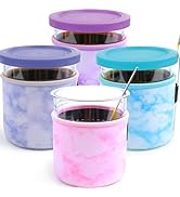 Amazon.com: 4 Pack Reusable Ice Cream Neoprene Sleeve Ninja Creami