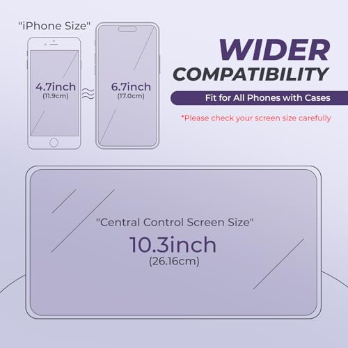 10.3Inch Car Phone Holder Mount Compatible with BMW X5/F15 2014-2018 & X6/F16 2015-2019 Accessories Custom Fit Screen & Mobile Phone Stand 360°Adjustable Cell Phone Car Decoration Mods Car