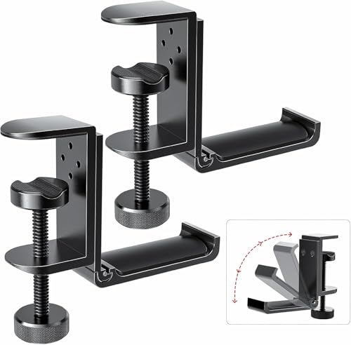 Support de casque en aluminium Kimiangel ajustable et pliable pour bureau et table