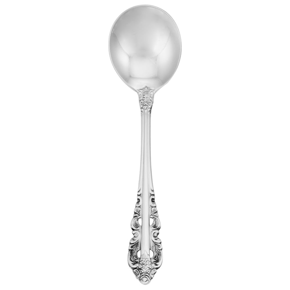 Walco 6812 Classic Baroque 18/10 S/S 6 Bouillon Spoon - Dozen