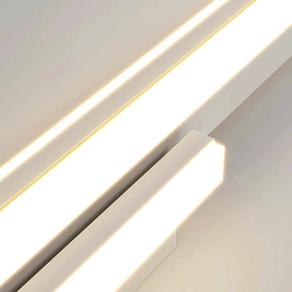 Applique da Parete lineare a LED per Interni a 3 luci, Luce Naturale 4000K, apparecchio di Illuminazione a soffitto a Filo per Soggiorno, corridoio, Camera da Letto