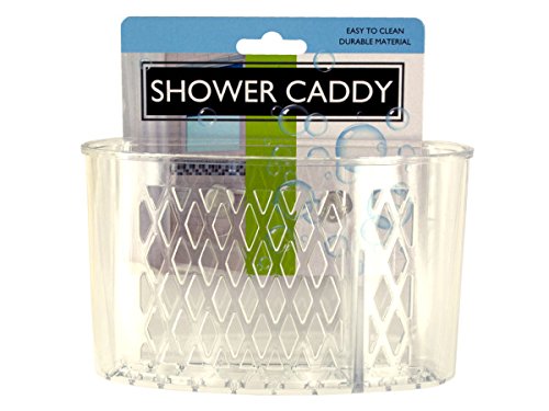 Bulk Buys Transparent Shower Caddy with Suction Cups - 144-PK