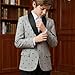 Boys Tuxedo Blazer Kids Jacket Slim Fit Fashion Beige Gray Suit Party Tux Toddler Bow Tie Patterned Coat Prom Formal Dress 12