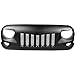 Produktbild HUAQIEMI ABS Auto Front Kühler Kühlergrille Stoßstange Decorative, Für Jeep Wrangler JK 2007-2017 Vorne Bumper Radiator Grilles, Car Modified Body Stylling Zubehö
