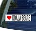 I Love Heart KOALA BEARS - Window Bumper Sticker