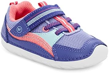 Stride Rite Baby Girls SM Kylo 2.0 Sneaker, Blue/Pink, 3 Infant | Image 3