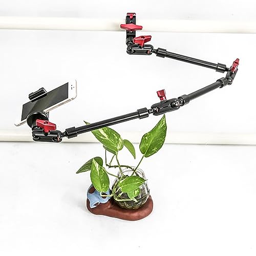 Soporte de cámara articulado ajustable de 31 pulgadas con rosca de 1 4 pulgadas, 3 8 pulgadas, rotación de 360 grados, aleación de aluminio para teléfono, DSLR de acción, cámara web, tablet