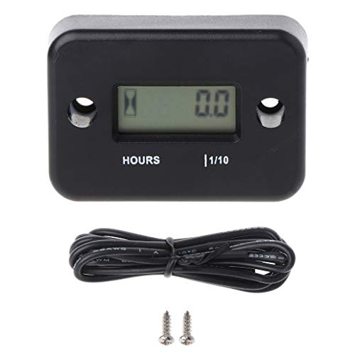 Bike Motorcycle ATV Snowmobile Marine Boat Ski Dirt Gas Engine Digital Hour Meter Waterproof LCD Display