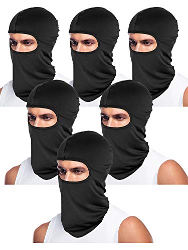 6 Pieces Balaclava Mask Ice Silk UV Protection Full-face Mask for Women
