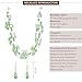 Layered Chunky Statement Necklace for Women Colorful Boho Beaded Necklaces and Earring Set Fashion Costume Jewelry for Women(Green)