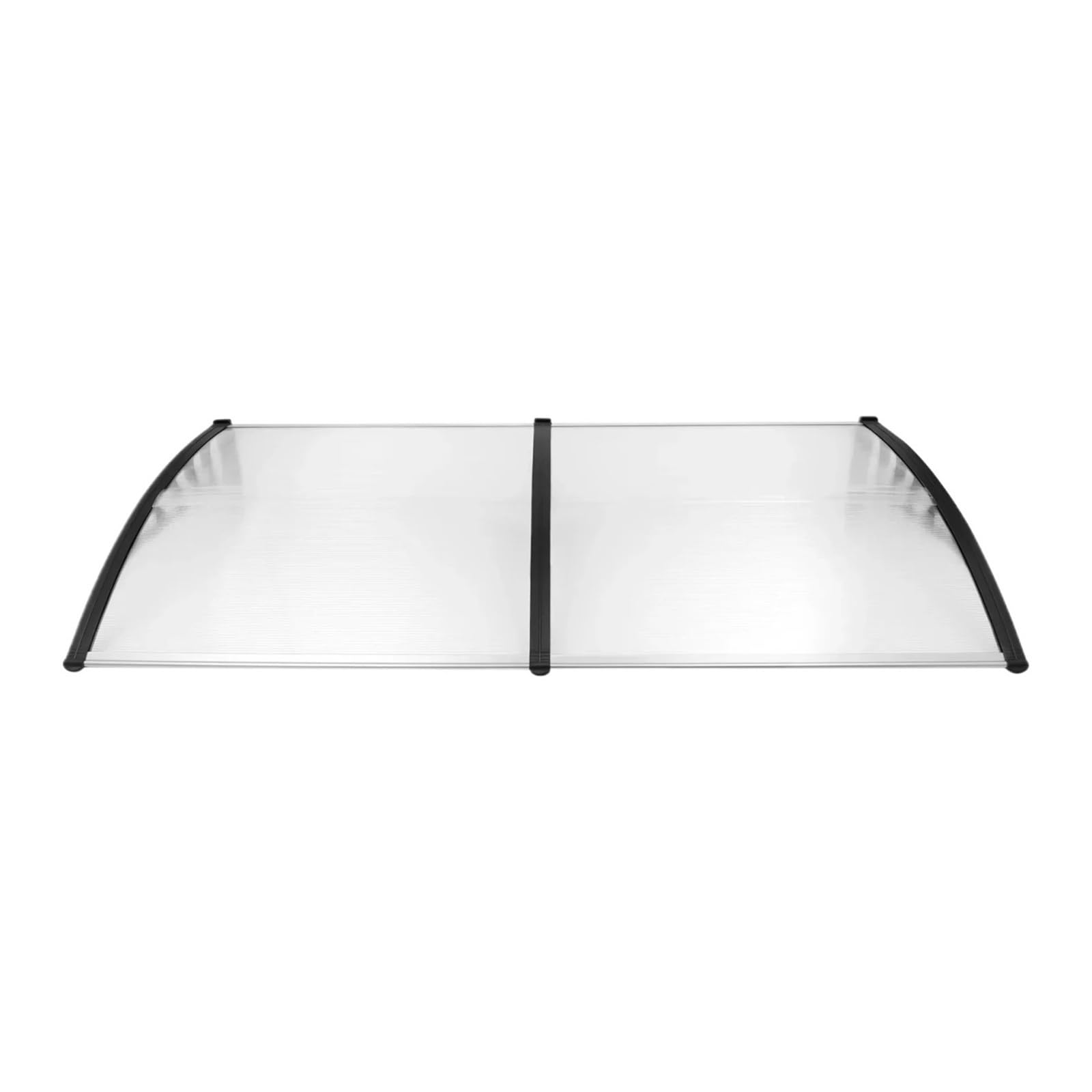 Auvent de porte contre la pluie et le vent avec panneau transparent en polycarbonate