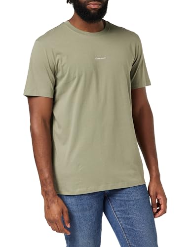 SELETED HOMME Slhaspen Print SS O-Neck tee Noos Camiseta, Vetiver, XL para Hombre