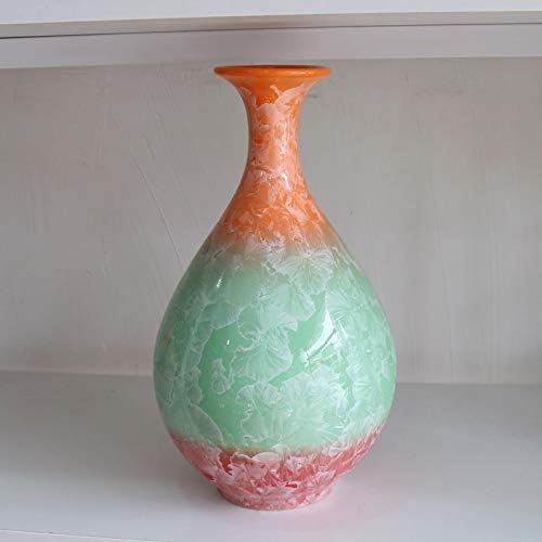 ヴィンテージ レトロ和風モダン釉薬仕上げ 梅模様壺陶器製花と枝のデザイン