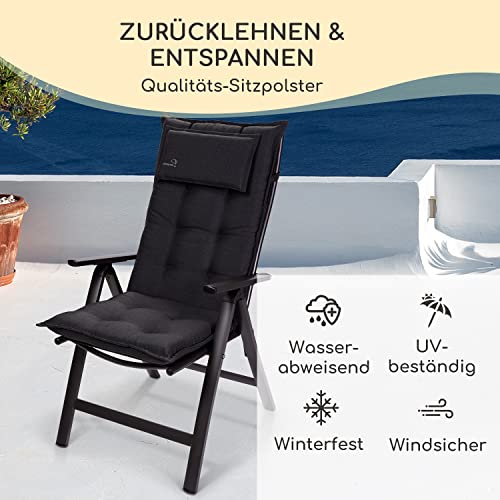 Homeoutfit24 Gartenstühle Gartenstuhl Hochlehner Verstellbar Klappbar – Bild 3