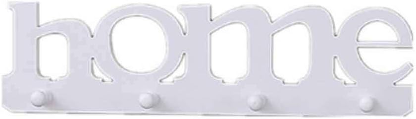 JJZXD ホームレターシェイプペンダントパンチ無料洋服バッグキーホルダー収納ラック棚バスルームオーガナイザードアハンガー壁飾り