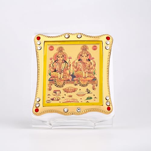Image of Lakshmi Ganesh Idol Statue for Car Dashboard Home & Office Showpiece Decor