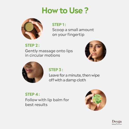 Image of Deyga Mint Lip Scrub (16 Grm) Exfoliates I Reduces Dryness