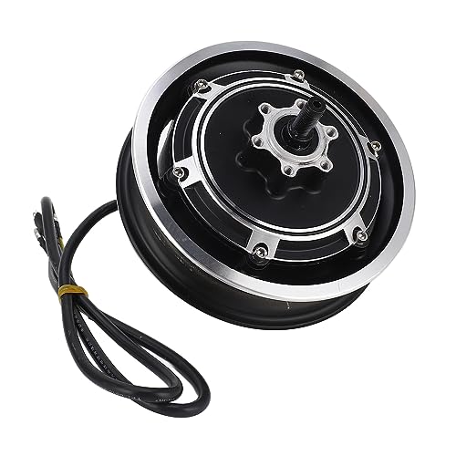 48V 1000W Wheel Hub Motor, 10 Inch Electric Scooter Brushless Disc Brake Hub Motor for E Bike Modification