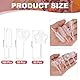 PATIKIL Cupcakes Pipetten, 200 Stück 4ml Einweg-Plastikdessert-Pipetten Erdbeer-Pipetten Squeeze-Transfer-Pipetten Tropfer für Cupcakes Mini-Kuchen Desserts, klar, Tropfer/Stern/Herz