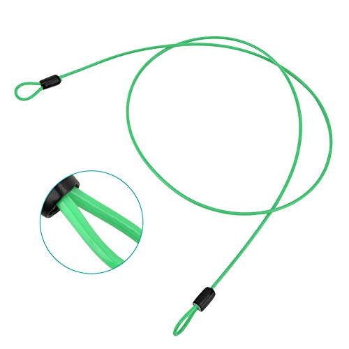Cable de Seguridad en Acero, para Bicicleta, Verde miniatura 2