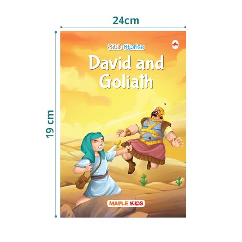 Bible Stories - David and Goliath, Birth of Jesus, Prodigal Son, Prophet Jonah, Moses - for Children (Illustrated) (Set of 5 Books)