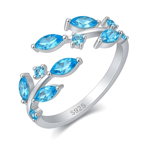 Bague en argent 925 marquise et zircons ronds durables et anti-ternissement