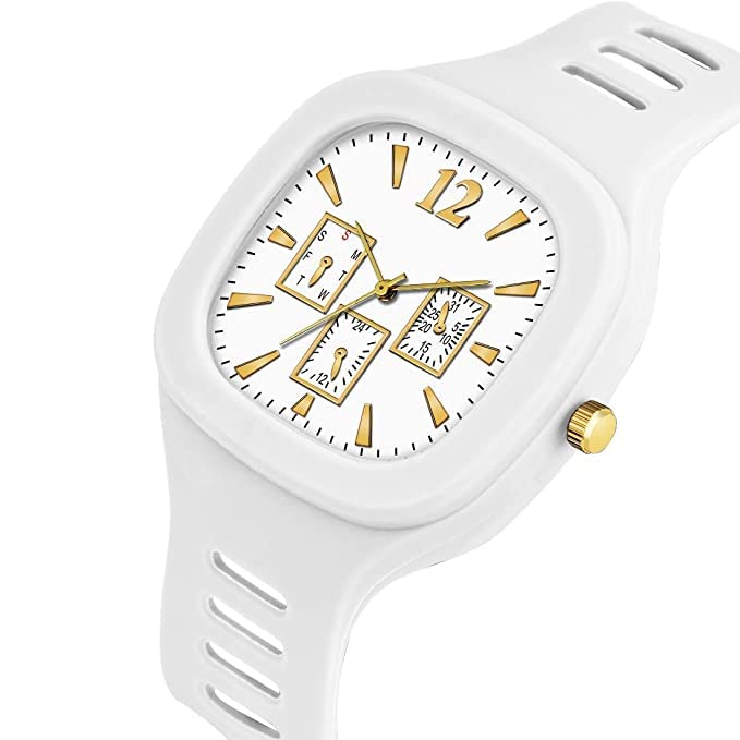 Image of SELLORIA Square Shape Analog Silicon Strap Stylish Designer Watch Kids Watch for Boys