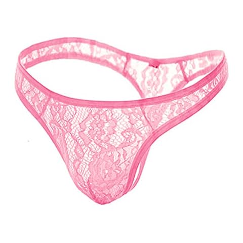 VemeFufu Pink Lace Mankini for Men Cover