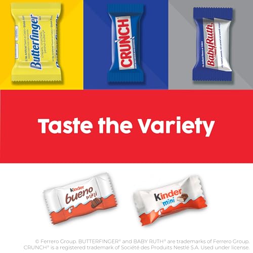 Butterfinger, CRUNCH, Baby Ruth & More Halloween Candy Chocolate-y, 36.9 oz | Assorted candy bars, Halloween party favors for kids individually wrapped, fun size minis for trick-or-treating & party bags - image 5