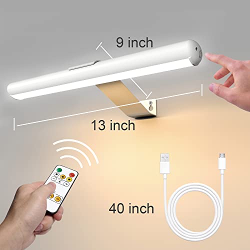 Arixinks Battery Operated Picture Light With Remote Control,Painting Light Cordless Full Metal Art Display Light, 3 Lighting 300Lm Super Bright Led Picture Light For Wall Gallery Artwork Dartboard #TOP4