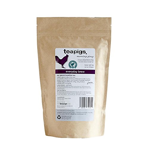 Teapigs Everyday Brew Loose Leaf Tea - Whole Leaf English Breakfast Blend - Assam Rwandan & Ceylon Black Tea - Full-Flavoured & Rich - Great Taste Award Winner - 250g (1 Pack)