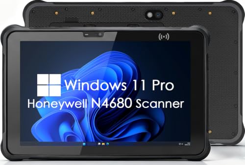 Image of Kayoote ST11 Pro+ 10.1 inch Rugged Tablet, N4680 1D /2D QR Barcode Scanner, Win 11 Pro, Core i5-8200Y, 16GB RAM 512GB ROM, Heavy Duty Industrial PC for Outdoor Inventory Work
