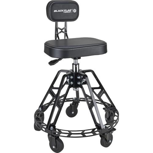Speedway Motors Black Flag Adjustable Chair