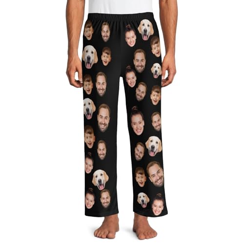 Personalized Pajama pants with Photo Custom Funny Face Pajamas Pants for Men Women Gift for Christmas Birthday2