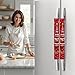 AUUXVA Christmas Tree Refrigerator Door Handle Covers, Microwave Fridge Handle Covers Set of 2, Washable Kitchen Appliance Handles Decor Protector for Ovens Dishwashers Fridge