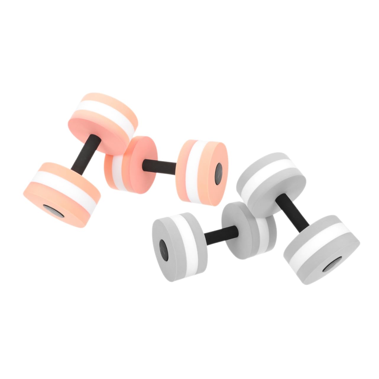 GANAZONO 4Pcs Floating Water Dumbbells for Aquatic Aerobics Light Weight Hand Weights for Pool Exercise Water Fitness Equipment for Resistance Training and Cardiovascular Health