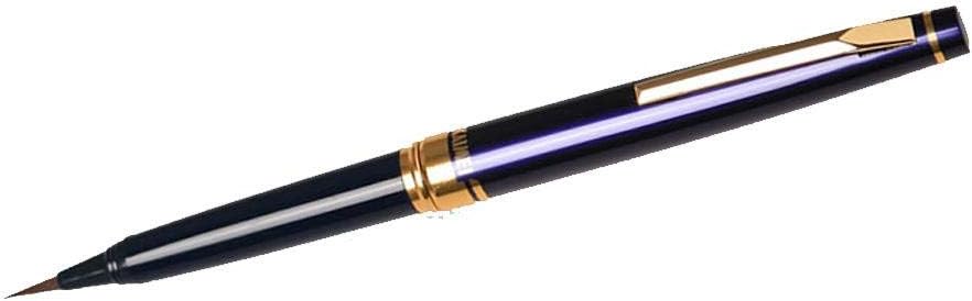 Kaimei Natural Weasel Hair Sumi Brush Pen - Blue Body