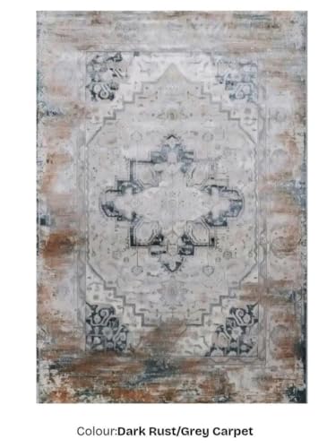 Image of Silk Touch Carpet for Living Room Bedroom 3x5 Feet (90x150 CM) | Washable Anti-Skid Galicha | Faded Carpets | Stain-Resistant Floor Rug