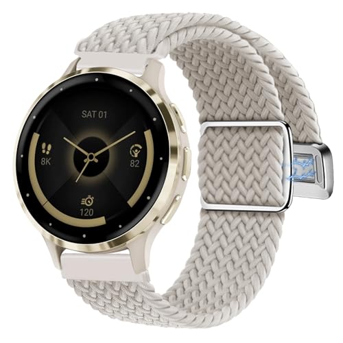Correa trenzada de nylon 20mm para Garmin Vivoactive